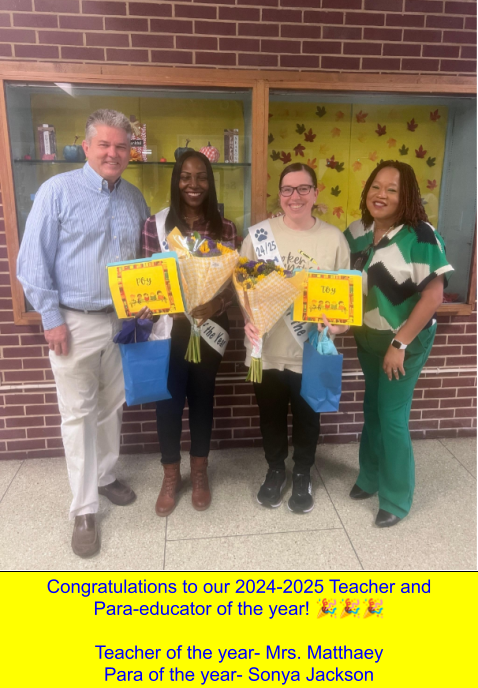 Congratulations to our 2024-2025 Teacher and Para-educator of the year! 🎉🎉🎉